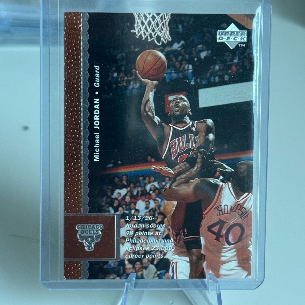 🏀 1996 Michael Jordan Upper Deck 23000 Point Milestone Card Chicago Bulls Insert